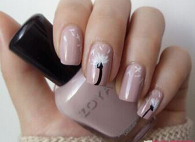 蒲公英美甲教程