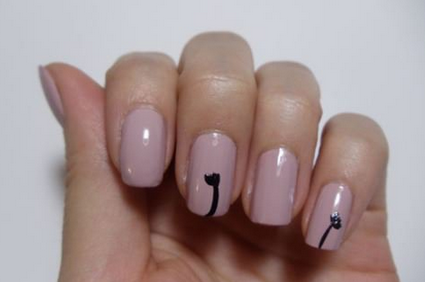 蒲公英美甲教程